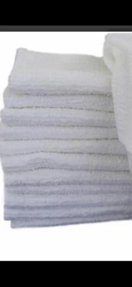 Белые полотенца для рук 16x27 экономичные 100% хлопок салон спа спортзал волосы 3 фунта 24 шт. - Изображение 1 из 1