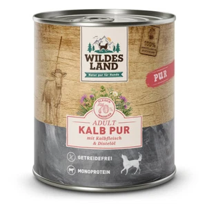 Wildes Land - Kalb mit Distelöl - 6 x 800 g - Hundefutter - Bild 1 von 4