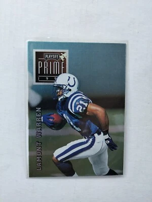 1996 Playoff Prime Football Card #122 Lamont Warren🇺🇸🏈 - Image 1 of 3