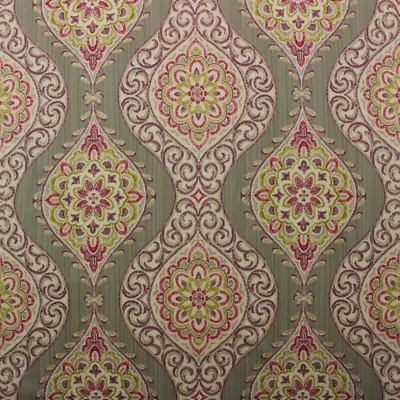 TELA MULTIUSOS WAVERLY MOONLIT MEDALLÓN PASIÓN ROSA FLORAL DAMASCO POR 54"W Foto 1 de 4