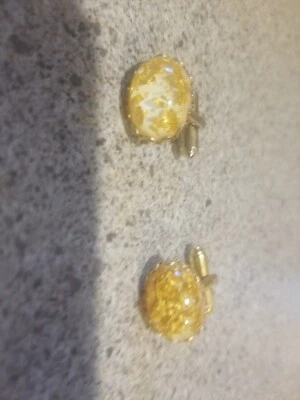 men's cufflinks possible Black Hills gold oval, See Photos  - Image 1 of 4