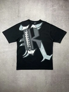 Vintage 90s Karl Kani Big Logo t-shirt Y2K rare Size L Black - Picture 1 of 7