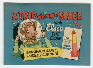 1950er BORDEN'S MILK "Eine Reise durch den Weltraum" Werbung Comic Buch, Elsie the Co - Bild 1 von 7