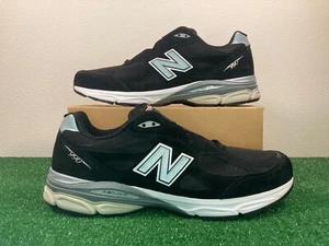 Sz 14 Men - New Balance 990v3 Made in USA Black Athleisure Run Shoes NEW M990BS3 - Picture 1 of 6
