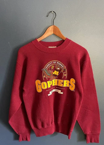 Vintage 90’s University Of Minnesota Golden Gophers Crewneck Sweatshirt U282 Cover