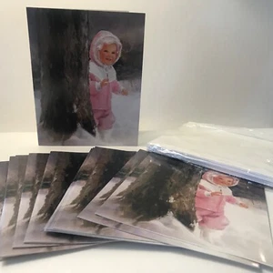 Christmas Cards 1990 Pemberton & Oakes Snowy Adventure Limited Edition 18 Cards - Picture 1 of 8