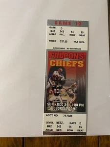 December 24th Atlanta Falcons vs. Kansas City Chiefs Ticket - Picture 1 of 1