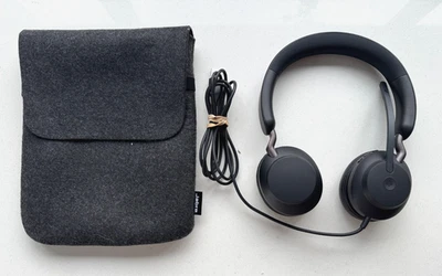 Jabra Evolve2 40 Stereo USB Headset, Black, Noise Cancelling, MS Teams - Image 1 of 4
