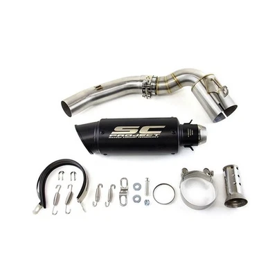 Черный глушитель выхлопной трубы модифицированный скольжения для KTM DUKE 200 2000-2023 новый - Изображение 1 из 4