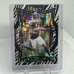 2024 Select Stefon Diggs Zebra Prizm #94 Concourse Houston Texans - Picture 1 of 3
