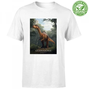 T-Shirt BAMBINO GIGANOSAURUS ANIMALE PREISTORICO JURASSIC DA XXS AL XXXL - Foto 1 di 7