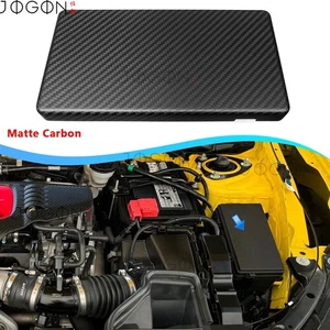 Cubierta de caja de fusibles de motor de fibra de carbono seca Type-R para Honda Civic Type R FK8 2017-21 - Imagen 1 de 12
