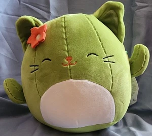 Squishmallows Original 8-Inch Ms. Miss Green Cactus Cat Plush New - Picture 1 of 4