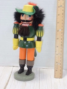 1949-1990 Schiaccianoci DDR tedesca Erzgebirge SWASHBUCKLER MUSKATEER Figurina 9" - Foto 1 di 7