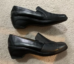 Women’s Croft & Barrow Black Leather Casual Shoe Size 9.5 - Picture 1 of 3
