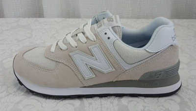 New Balance Classics 574 Core Women's Size 9 (B M) Men's 7.5 Gray White (Beige) - Image 1 of 4