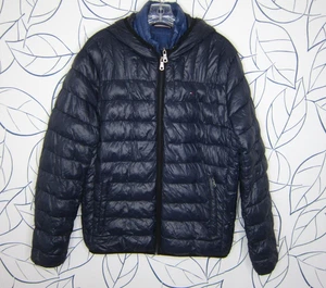 Tommy Hilfiger Men's Packable Double Zip Puffer Jacket Navy Blue Size M - Picture 1 of 11