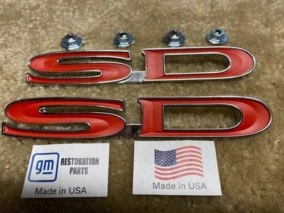 68 Pontiac Beaumont SD Trunk & Glove Box Emblems 1 Trunk & 1 Glove box 1968 NEW - Image 1 of 2