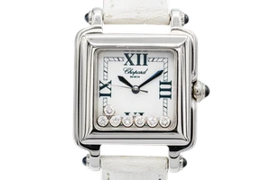 Chopard Happy Sport 27mm White Leather 27/8325-23 - Picture 1 of 12
