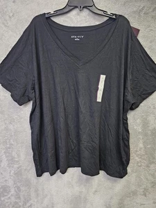 T-shirt donna Ava & Viv leggera scollo a V nuova taglia 3X - Foto 1 di 2
