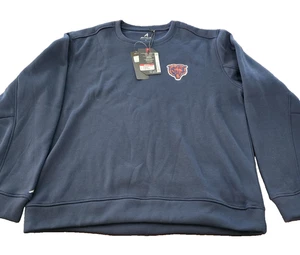 NUEVO CON ETIQUETAS Antigua Chicago Bears Relevante Ligero Pullover Sudadera Azul Marino Grande - Imagen 1 de 7