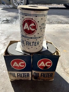 Vintage Ac NOS Chevy GM Pf-141 Oil Filter Lot 3 Pf141 - Picture 1 of 5