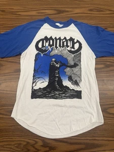 Conan Doom Metal Band Baseball Style Tee Two Tone Adult M Raglan Piper - Bild 1 von 5
