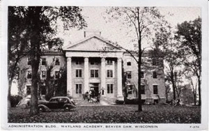 c. 1937 BEAVER DAM, WI, WAYLAND ACADEMY POSTCARD - Picture 1 of 1