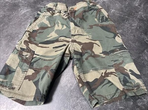Wrangler Boys size 14 regular Camo Cargo shorts Adjustable Waist - Picture 1 of 7