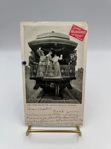 Milwaukee Road CM&StP Railway Overland Route Private Mailing Card, 1905 - Bild 1 von 6