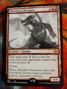 SKETCH Obsidian Charmaw - Modern Horizons 2 - NM - Magic: The Gathering - MTG - Bild 1 von 1