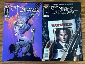 THE DARKNESS #1/2 & WANTED DEAD #1 ANGELUS SILVESTRI Top Cow Image 2001 2003 - Picture 1 of 4
