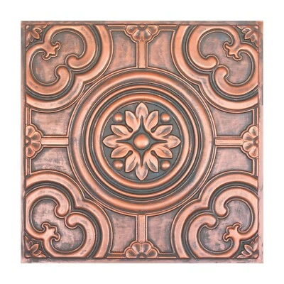 PAINTSDECOR Vintage Ceiling Tiles Wall Panel Interior Decor PL50 Rustic copper 10pcs/lot