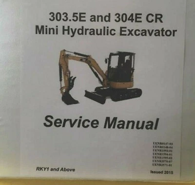 Miniexcavadora 304E CR / 303.5E CR manual de servicio/reparación serie RKY1 Foto 1 de 4