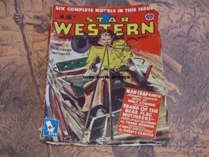 3 WESTERN PULP MAGAZINES STAR WESTERN, SPEED WESTERN, FIFTEEN WAESTERN TALE PULP - Picture 1 of 3