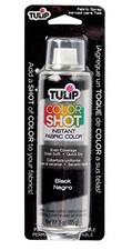Tulip 33605 Color Shot Fabric Spray Aerosol Black 3oz