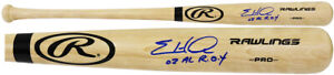 Eric Hinske Signed Rawlings Pro Blonde Baseball Bat w/02 AL ROY - (SCHWARTZ COA)