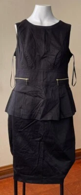 Calvin Klein Women Dress - Size 12 - Black - Image 1 of 3