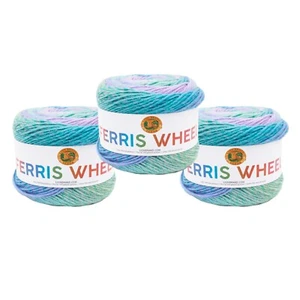 (3 Pack) Lion Brand Yarn 217-606K Ferris Wheel Yarn, Cotton Candy - Picture 1 of 8