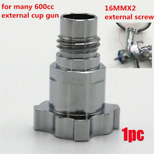 1x For 600CC External Spray Gun Cup Adapter Convert M16*2mm External Thread