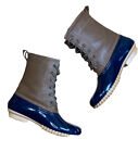 Sporto Ariel Duck Boots 8M Tan Womens Leather Waterproof Lace Up Rain Winter