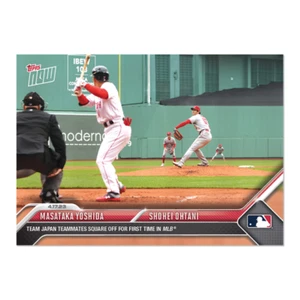 2023 TOPPS NOW #140 SHOHEI OHTANI & MASATAKA YOSHIDA - JAPAN TEAMMATES COLLIDE - Bild 1 von 2