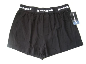 X222 Papi NEW Men's Black Functional Fly Logo Sports Waistband Soft Knit Boxer L - Picture 1 of 5