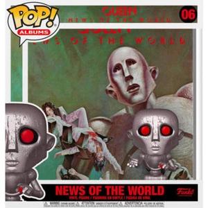 Queen News of the World Metallic 5" Funko Pop! Albums Vinyl Toy Figure New - Picture 1 of 1