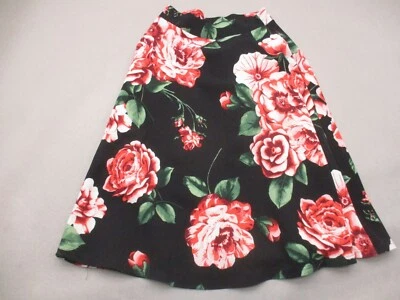 Silhouette NYC Size XS Womens Black Floral Stretch Waist Short Flare Skirt 315 - Изображение 1 из 4