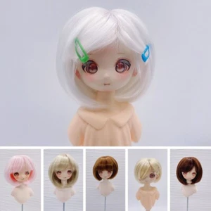Fashion BJD Puppe Kurzhaar Perücken für 1/3 1/4 1/6 BJD Puppe Kurzhaar 6 Farben - Bild 1 von 37