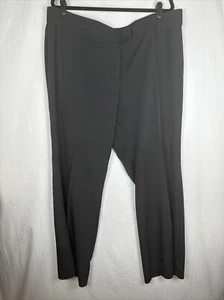 Edwards Womens Black Pants Size 20 32” Inseam Flat Front Straight Fit Uniform - Picture 1 of 5