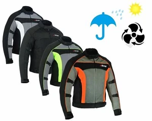 Herren Motorrad Sommer Jacke Biker Motorrad luftig Jacke Motorrad Schutz Jacke - Picture 1 of 4