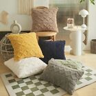 Plush Pillow Cover Throw Pillow Case Home Party Soft Square Pillowcase