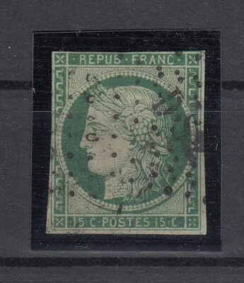 NN21190/ FRANCE – CERES – Y&T # 2 USED CERTIFICATE – CV 1210 $ - Image 1 of 3